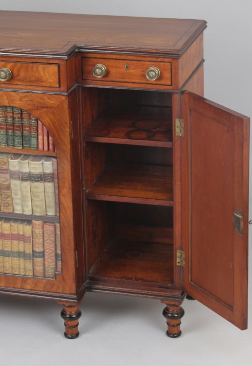 fig 1. George IV small mahogany breakfront side-cabinet