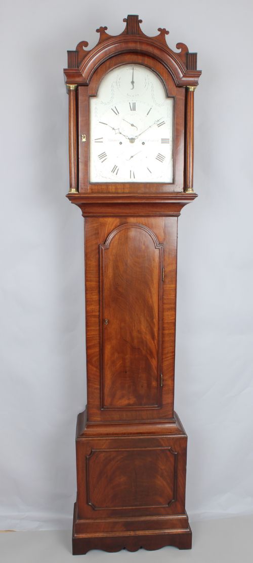 George III Period Mahogany Long-case Clock by John Vidion of Faversham