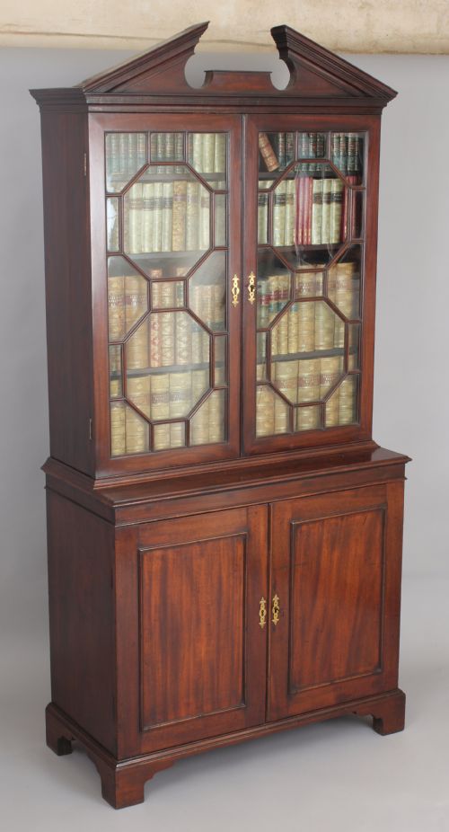 George III Period Mahogany Bookcase of Unusually Small Proportions
