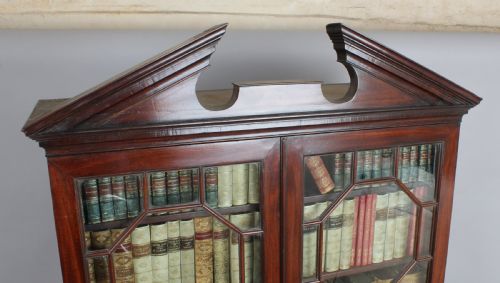 fig 1. George III period mahogany bookcase of unusually small proportions