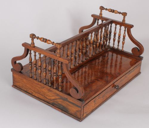 Fine Regency Period Rosewood Book-stand in the Manner of Gillows of Lancaster