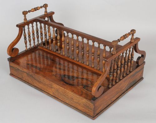 fig 1. Fine Regency period rosewood book-stand in the manner of Gillows of Lancaster