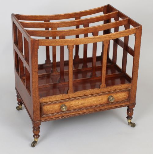 George III Period Mahogany Canterbury