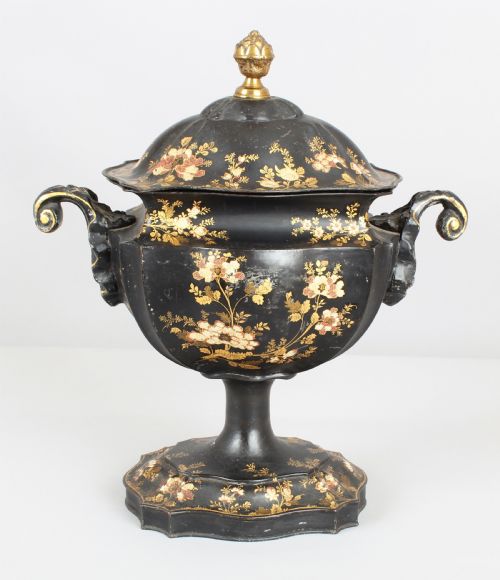Early 19th Century Toleware Chestnut Urn