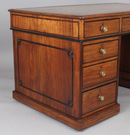 fig 1. George IV period mahogany partners' desk