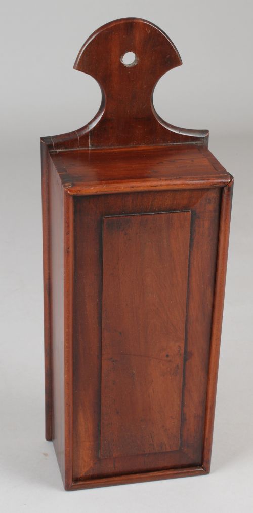 George III Period Mahogany Candle-box