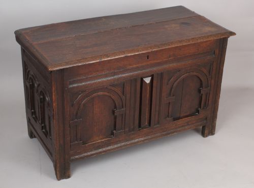Late 17th Century Small Oak Coffer