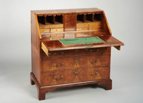 fig 1. George II period walnut bureau