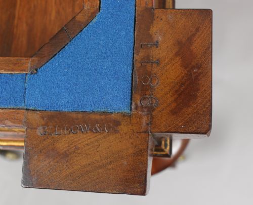 fig 1. Victorian burr walnut card-table by Gillow & Co of Lancaster