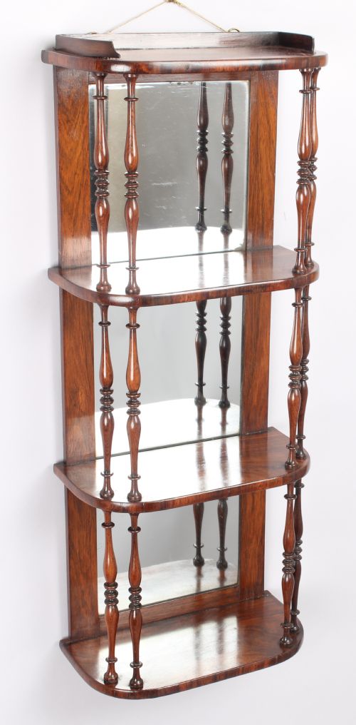 fig 1. Fine pair of Regency rosewood display-shelves