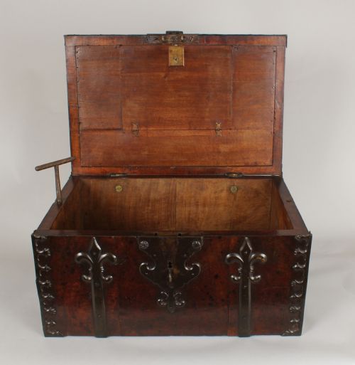 fig 1. Seventeenth century walnut coffre-fort