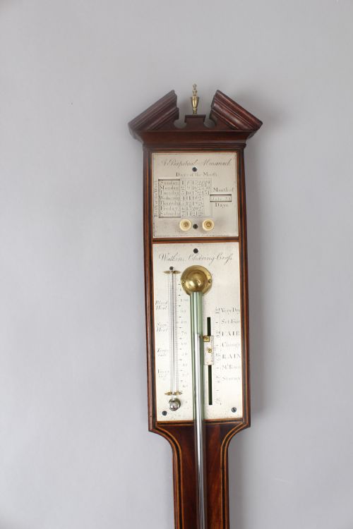 fig 1. Fine and rare George III 'Perpetual Almanack' stick barometer
