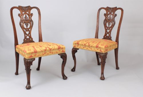 Pair of Fine George II Period Walnut Side-chairs