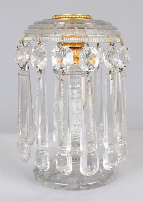 Exceptional Pair of Regency Period Lustres