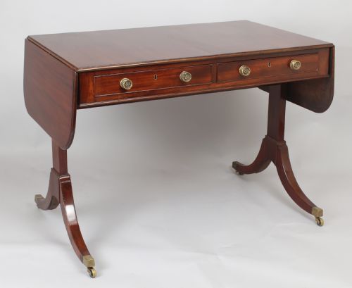 Elegant Regency Period Mahogany Sofa-table