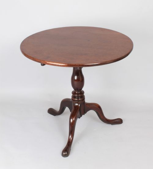 George III Period Mahogany Tripod Table