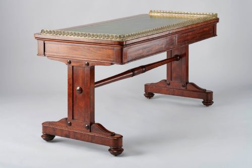 fig 1. Good quality George IV period mahogany writing-table