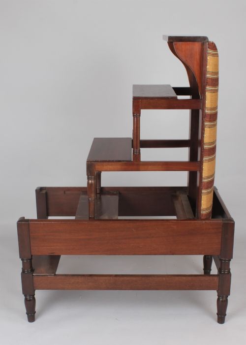 fig 1. Rare early 19th century mahogany metamorphic library steps stool
