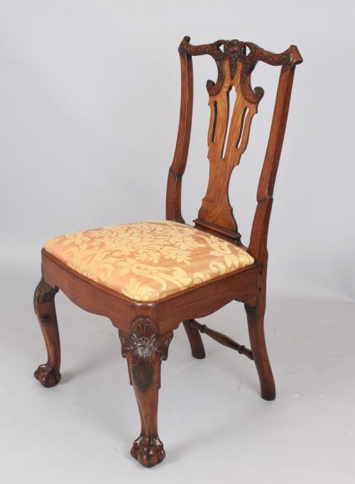 Fine George II Period Walnut Side Chair