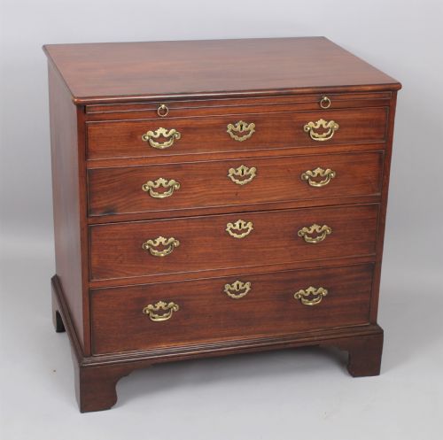 George II Period Small Mahogany Slide Chest of Drawers