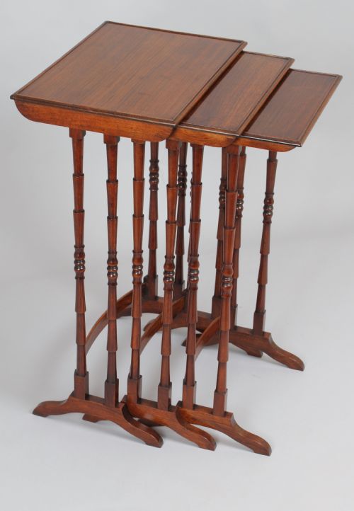 Nest of Three Tables in Rosewood