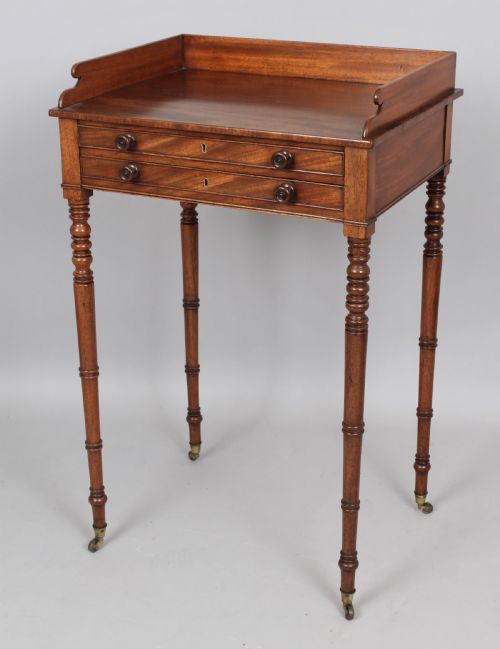 George III Period Mahogany Work Table