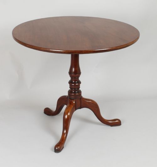 George III Period Mahogany Tripod Table