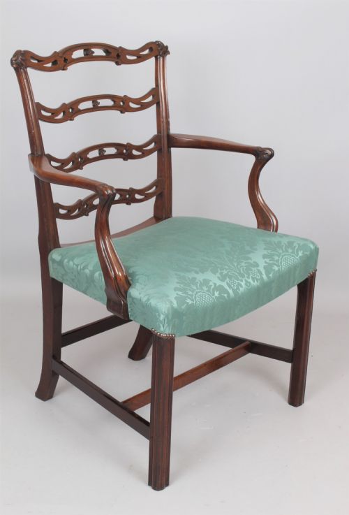 A Mid 18th Century Mahogany Desk Chair