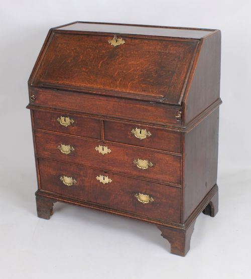 An Early 18th Century Oak Bureau