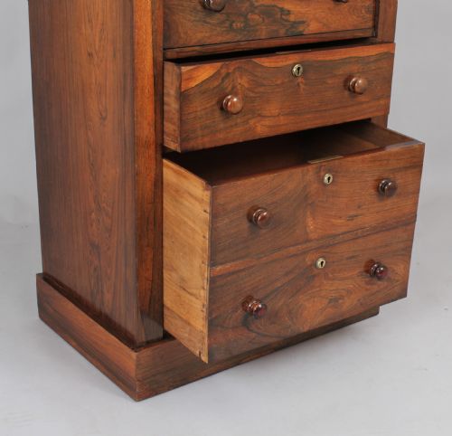 fig 1. Well-figured and useful rosewood Wellington chest