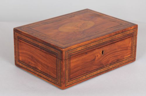 A Satinwood Jewellery Box