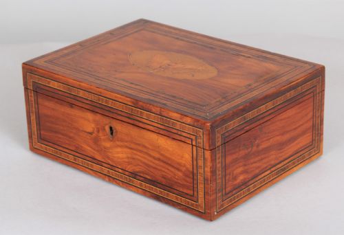 fig 1. A satinwood jewellery box