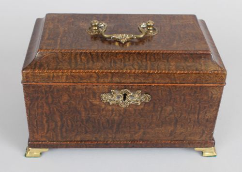 fig 1. George III period snakewood tea caddy