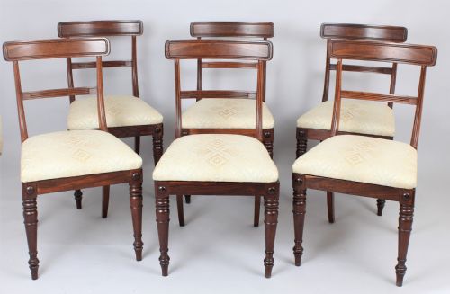 Set of Regency Rosewood Dining Chairs