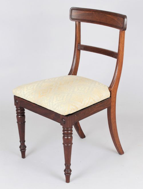 fig 1. Set of Regency rosewood dining chairs