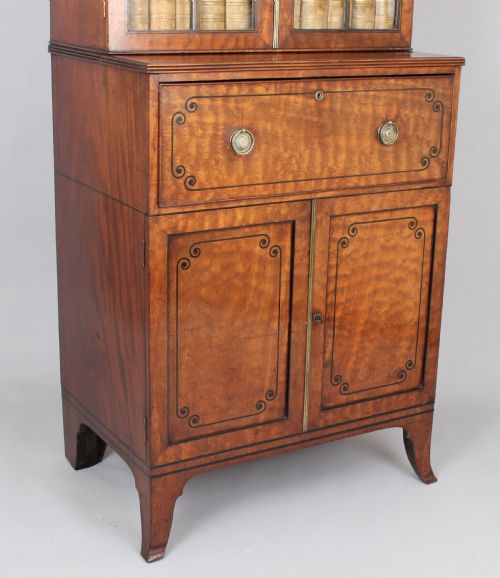 fig 1. Small and well-proportioned George III period secretaire cabinet