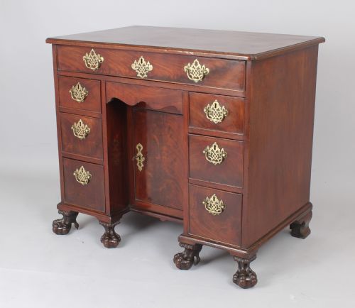 A Fine and Rare George II Period Mahogany Kneehole Dressing Table