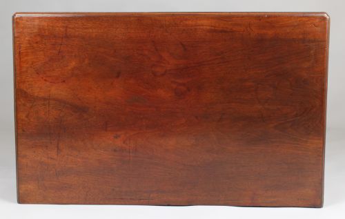 fig 1. Small George III mahogany chest of four graduated drawers