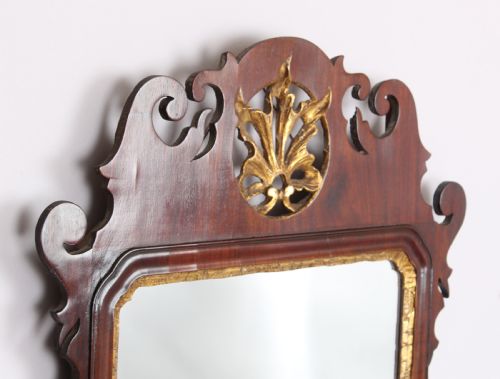 fig 1. George III period mahogany mirror