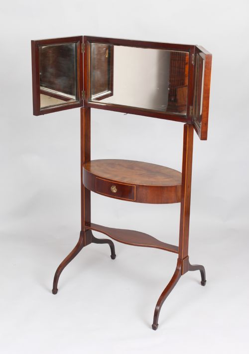FINE AND MOST UNUSUAL LATE 18TH CENTURY MAHOGANY TOILET TABLE - ADDITIONAL PHOTO 1
