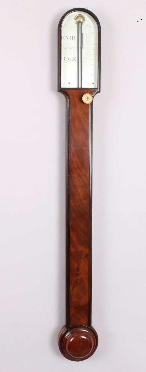 A Rare Stick Barometer by W & S Jones