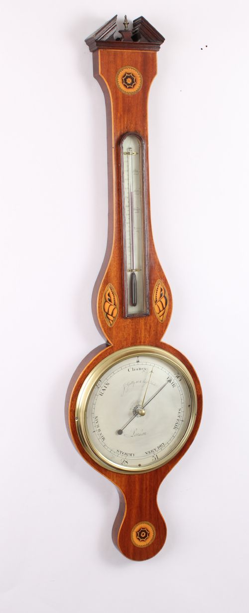 Early 19th Century Mahogany Wheel Barometer by J. Gatty