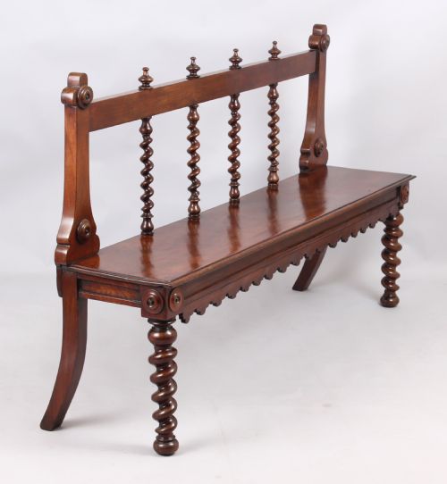 Mahogany Hall Bench