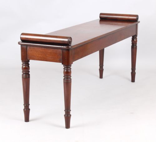 A Fine and Elegant Mahogany Hall Bench