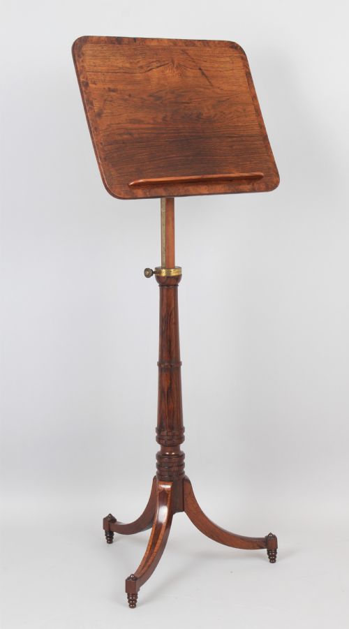 Fine Regency Rosewood Reading Table