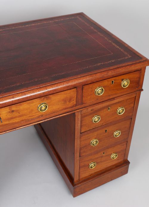 fig 1. A Mahogany pedestal desk