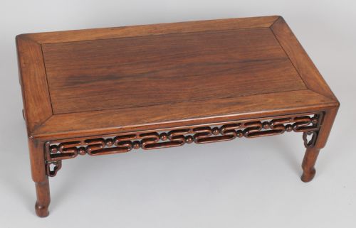fig 1. Late 19th century Chinese hardwood tea/opium table