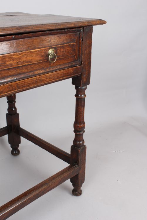 fig 1. Early 18th century oak side-table