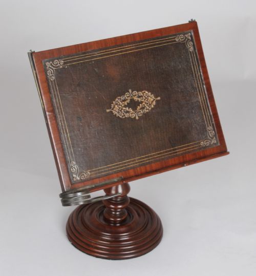 fig 1. A fine quality early 19th century mahogany adjustable table reading-stand