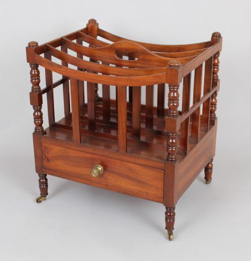 George III Period Mahogany Canterbury